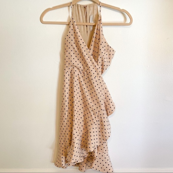 Lovers + Friends Gigi Star Wrap Ruffle Mini Dress S - Picture 6 of 9